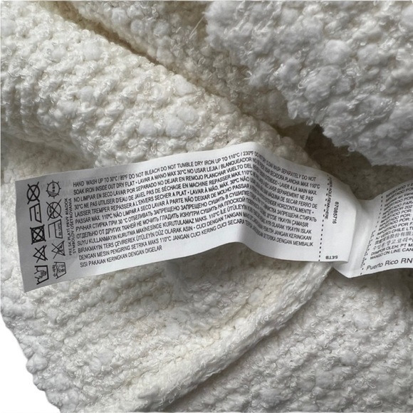 MNG by Mango Off White Light Wash Pull On Mini Skirt - Size Medium - Picture 11 of 11